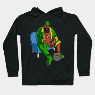 Black Leprechaun Gangster St Patricks Day Hoodie